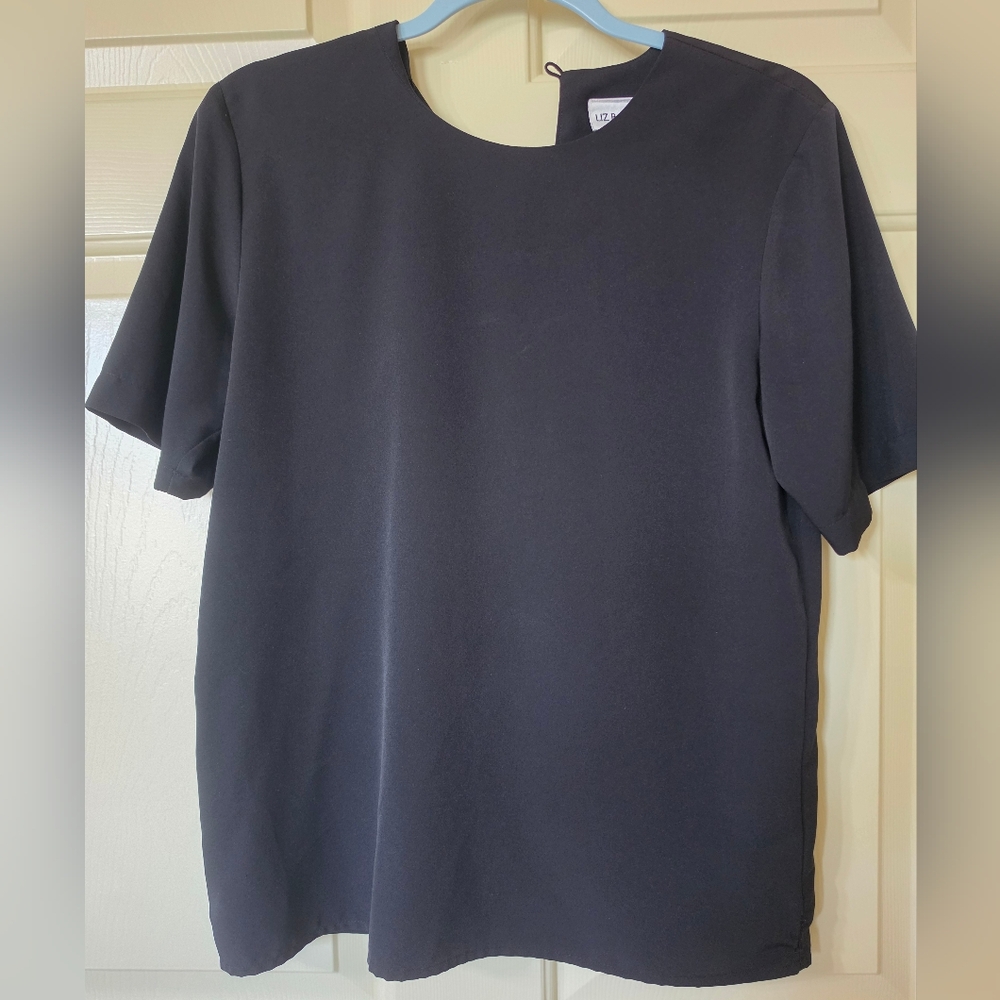 Liz Baker Women Black Top Small